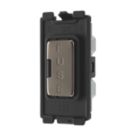 British General  13A Grid Fused Spur Black Nickel