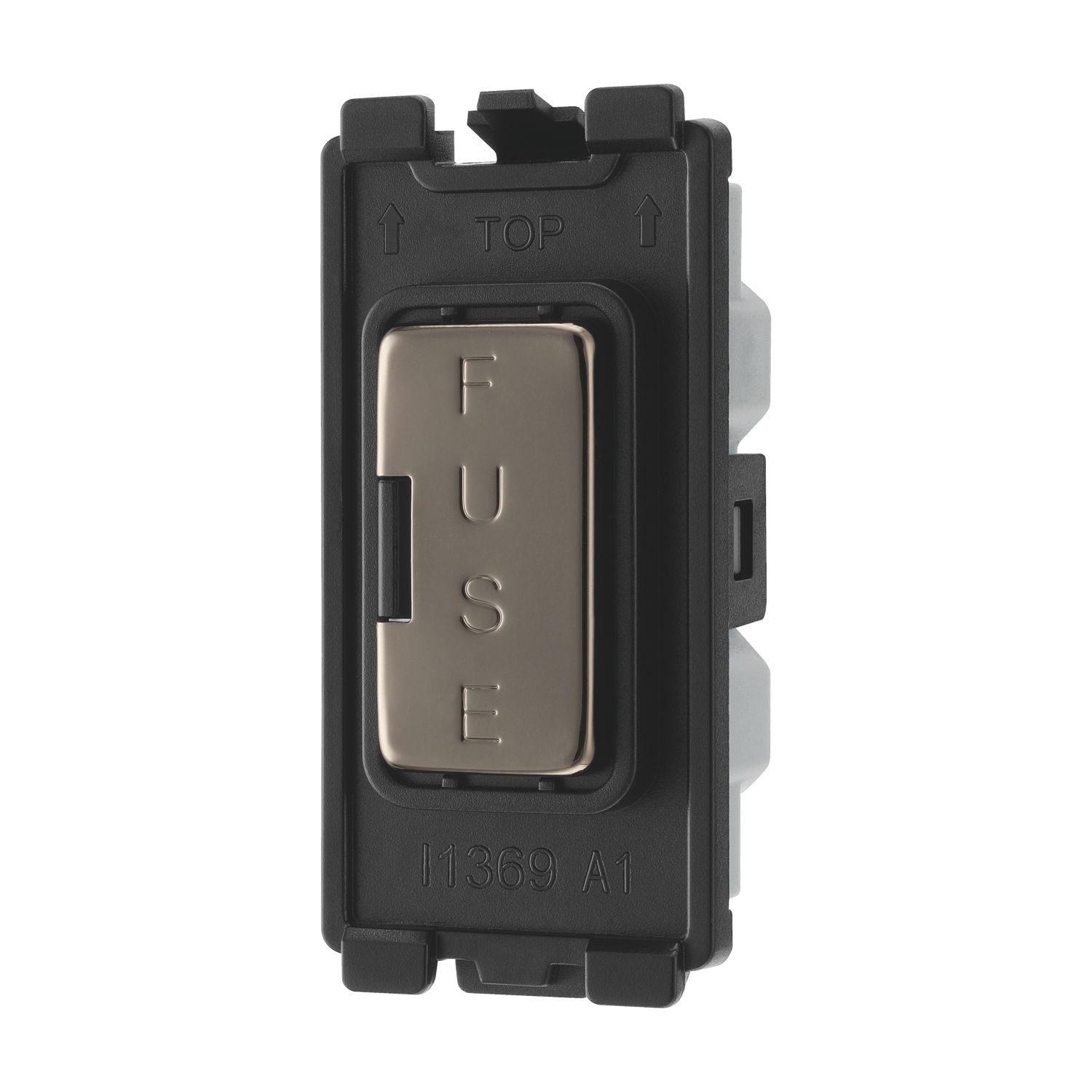 British General 13A Grid Fused Spur Black Nickel (795RF)