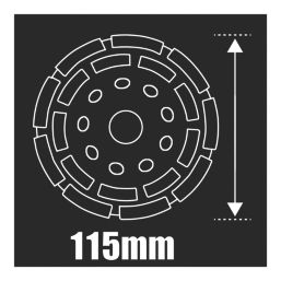 Erbauer  Masonry Diamond Grinding Cup 115mm (4 1/2") x 22.23mm