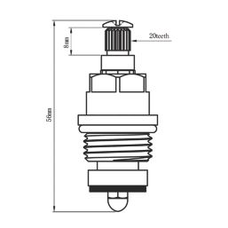 Flomasta 1/2" BSP Full Turn Brass Threaded Tap Glands Pack