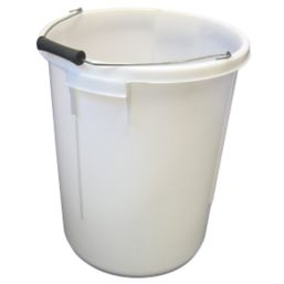 NDC Polythenes  Polypropylene Plasterers Mixing Bucket White 30Ltr