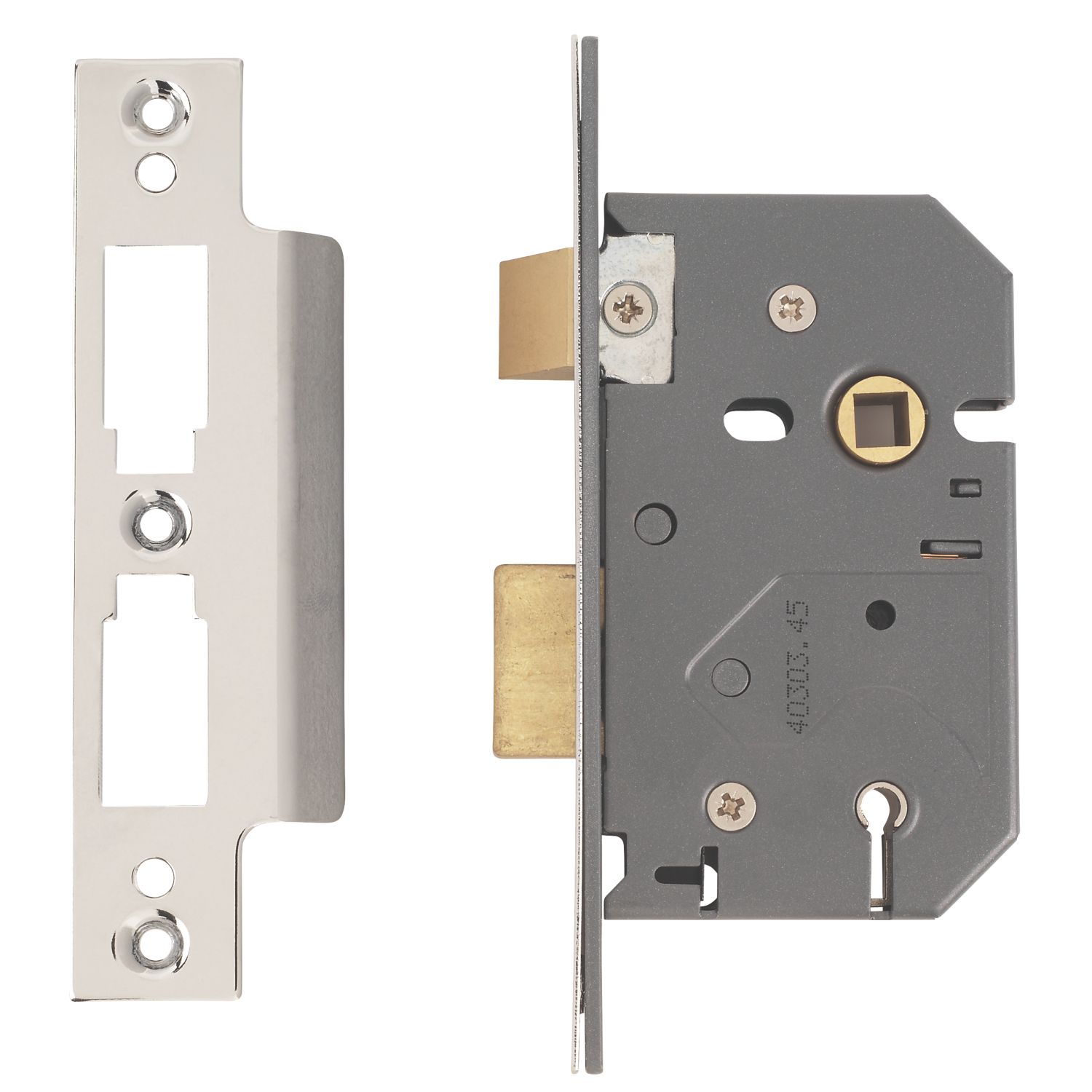 Yale 5 Lever Polished Chrome Mortice Sashlock 64mm Case - 45mm Backset (79649)