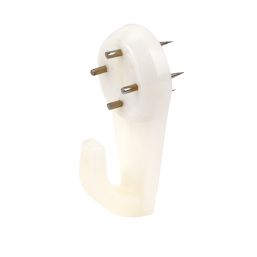 Easyfix Electro Brass Square Cup Hooks x 10 Pack - Screwfix