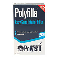 Polycell  Trade Polyfilla Easy Sand Interior Filler White 2kg