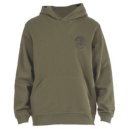 Hard Yakka Heritage Hooded Sweatshirt Military Green Small 29" Chest