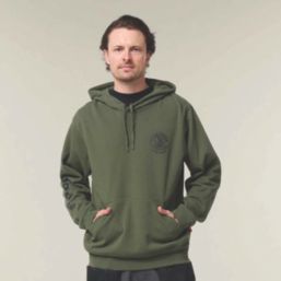 Hard Yakka Heritage Hooded Sweatshirt Military Green Small 29" Chest