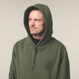 Hard Yakka Heritage Hooded Sweatshirt Military Green Small 29" Chest