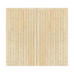 Green & Taylor  7,0" x 7,0" Non-Insulated Frameless Pine Hinged Garage Door