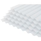 Radmat Building Materials  Corrugated PVC Roof Sheet Clear 2125mm x 1.3mm x 762mm 5 Pack