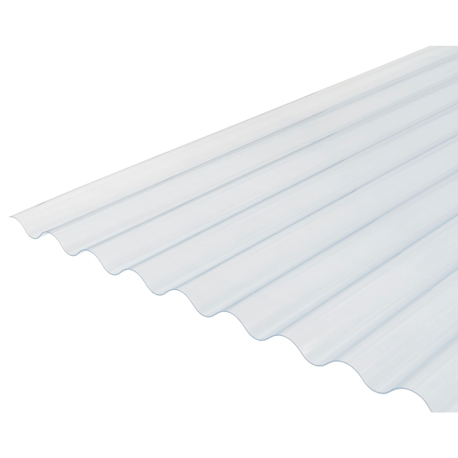 Radmat Building Materials Corrugated PVC Roof Sheet Clear 2125mm x 1.3mm x 762mm (796CY)