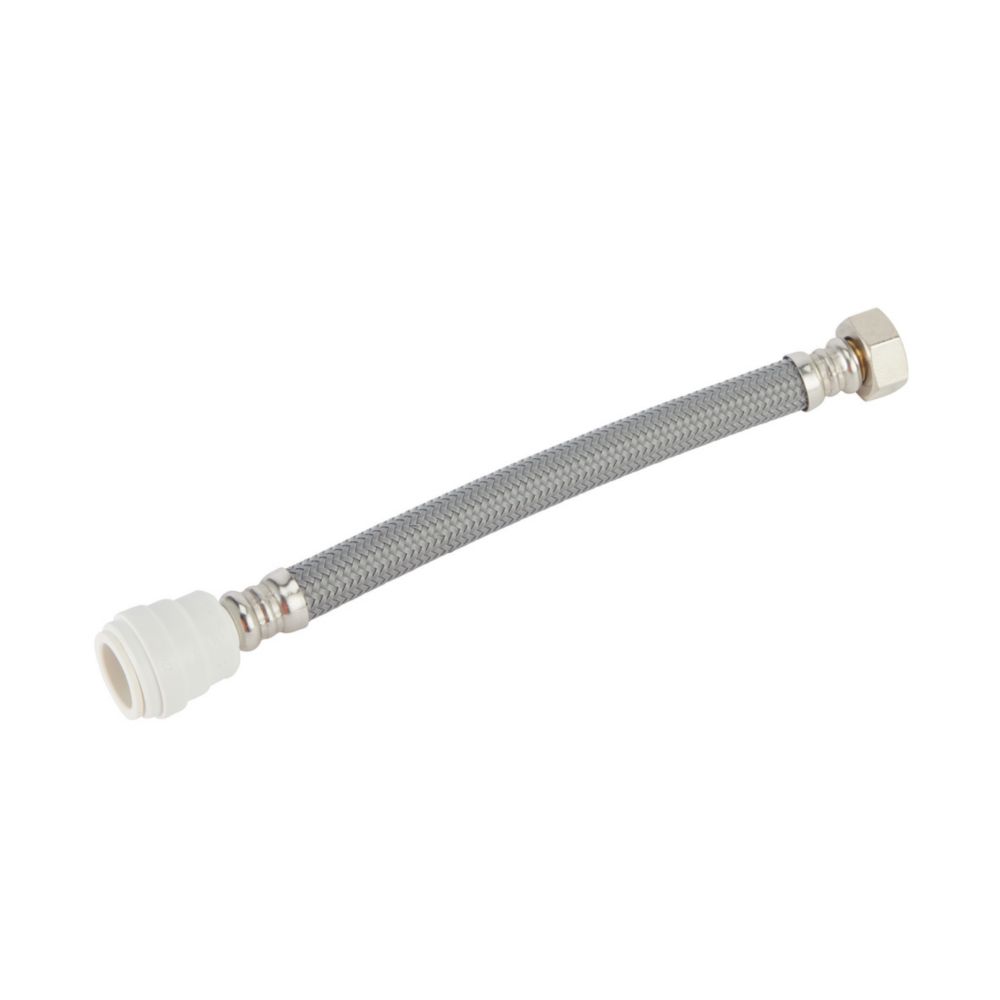 Flomasta PushFit Straight Flexible Hose 22mm x 3/4" x 300mm Screwfix