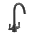 Streame by Abode Zermat Swan Dual-Lever Mono Mixer Matt Black