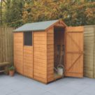 Forest Delamere 4' x 6' (Nominal) Apex Shiplap T&G Timber Shed with Base