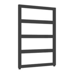 Reina 740mm x 550mm 890BTU Black Flat Designer Towel Radiator
