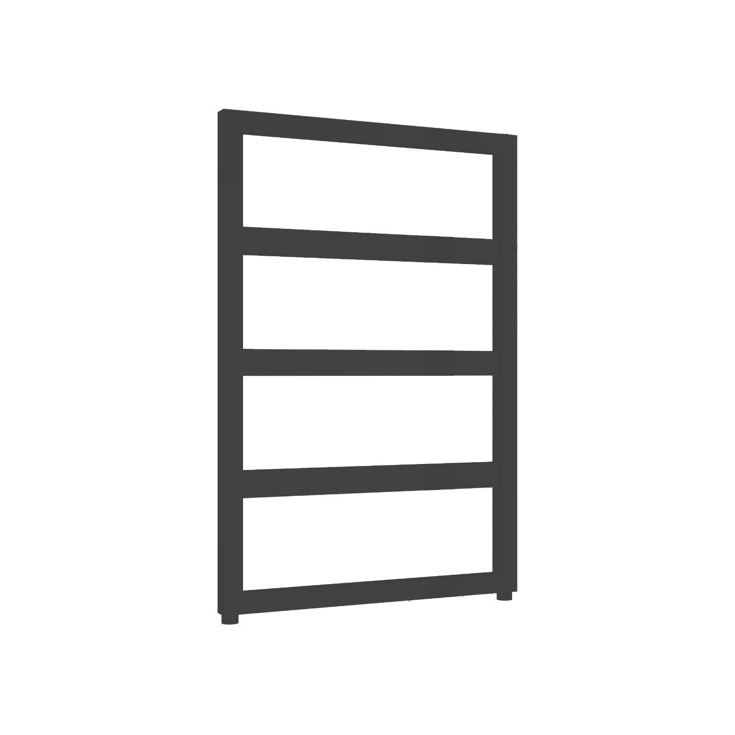 Reina 740mm x 550mm 890BTU Black Flat Designer Towel Radiator (796LH)