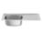 Armitage Shanks Stewart 1 Bowl RH Metallic Stainless Steel Inset Sink 925mm x 500mm