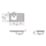 Armitage Shanks Stewart 1 Bowl RH Metallic Stainless Steel Inset Sink 925mm x 500mm