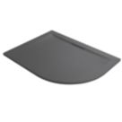 Mira Flight Level Offset Quadrant Shower Tray Left-Handed Slate Grey 1200mm x 900mm x 25mm