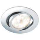 Saxby Cast Tilt  Recessed Downlight Chrome