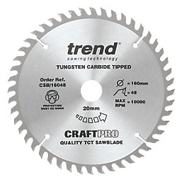 Trend CraftPo CSB/16048 Wood Circular Saw Blade 160mm x 20mm 48T
