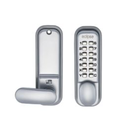 Eclipse  ED20 Mechanical Push-Button Door Lock  36mm Satin Chrome