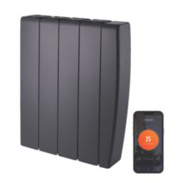 TCP  1000W Electric Wall-Mounted Convector Heater Black