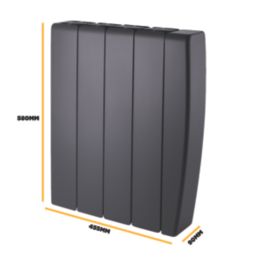 TCP  1000W Electric Wall-Mounted Convector Heater Black