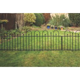 Apollo Appleton Easy Fit  Ball Top Metal Garden Fence Post 0.035m x 1.16m