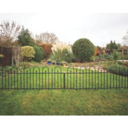 Apollo Appleton Easy Fit  Ball Top Metal Garden Fence Post 0.035m x 1.16m