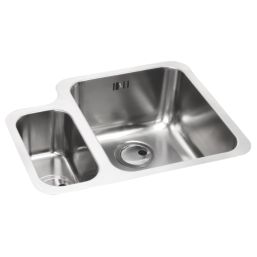 Abode Matrix R50 1.5 Bowl RH Brushed Stainless Steel Sink 572mm x 450mm