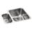 Abode Matrix R50 1.5 Bowl RH Brushed Stainless Steel Sink 572mm x 450mm