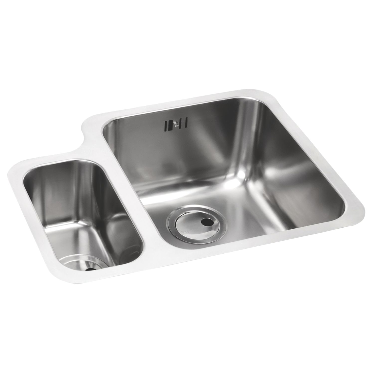 Abode Matrix R50 1.5 Bowl RH Brushed Stainless Steel Sink 572mm x 450mm (797CV)