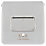 Schneider Electric Lisse Deco 10A 1-Gang 3-Pole Fan Isolator Switch Polished Chrome  with White Inserts