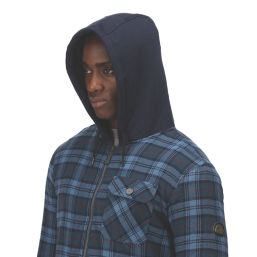 Regatta Siege  Shirt Jacket Navy Check Small 37.5" Chest