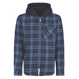 Regatta Siege  Shirt Jacket Navy Check Small 37.5" Chest