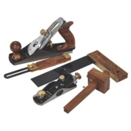 Faithfull  Carpenters Woodworking Plane & Tools 5 Piece Set