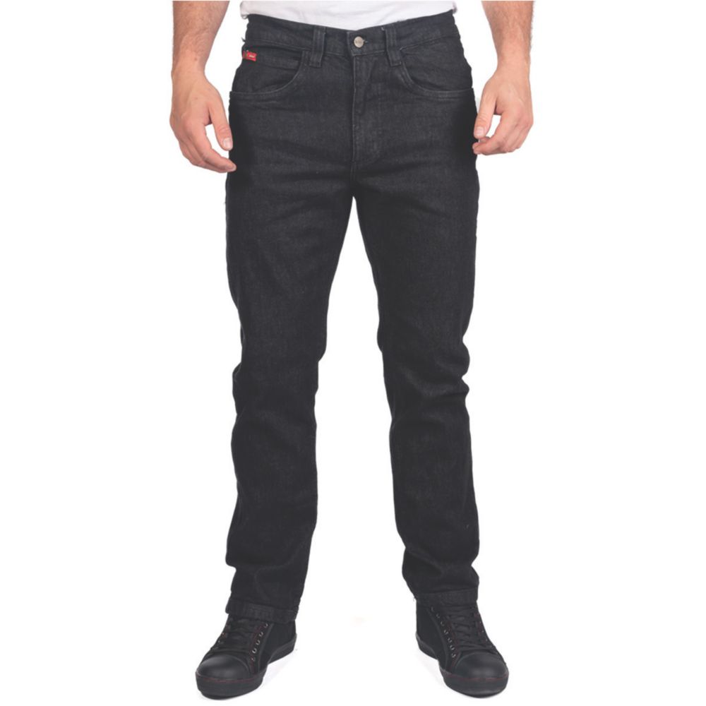 Lee Cooper LCPNT219 Men's Workwear 5 Pocket Wash Stretch Denim Jeans