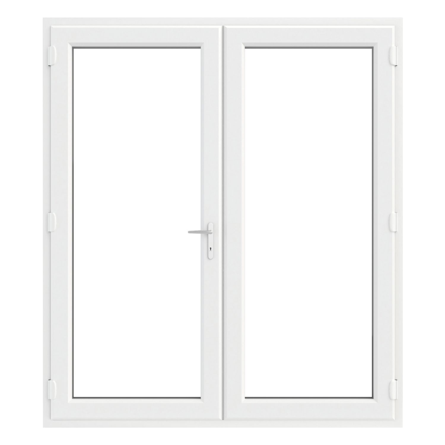 Crystal White Double-Glazed uPVC French Door Set 2090mm x 1790mm (797JP)