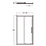 Ideal Standard I.life Semi-Framed Rectangular Sliding Shower Door Silver 1200mm x 2005mm