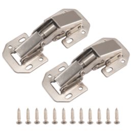Eclipse 99017 Steel 90° Easy Mount Cabinet Hinges 100mm 2 Pack