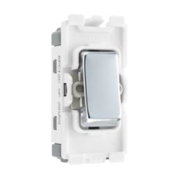 British General Nexus 20A Grid SP Control Switch Polished Chrome