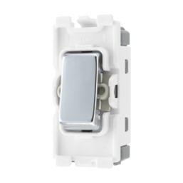 British General Nexus 20A Grid SP Control Switch Polished Chrome