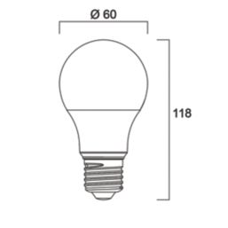 Sylvania ToLEDo 840 SL4 E27 GLS LED Light Bulb  806lm 8W 4 Pack