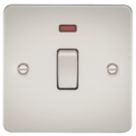 Knightsbridge FP8341NPL 20A 1-Gang DP Control Switch Pearl with LED
