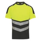 Regatta Hi-Vis XPro Short Sleeve T-Shirt Black/Yellow X Large 44" Chest