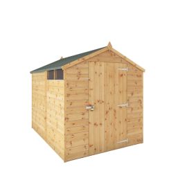 Mercia Security 6' x 7' 6" (Nominal) Apex Shiplap T&G Timber Shed