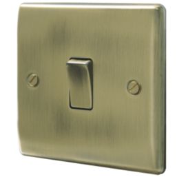 British General Nexus Metal 10AX 1-Gang 2-Way Light Switch Antique Brass Price Comparisons | Compare The Build