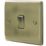 British General Nexus Metal 10AX 1-Gang 2-Way Light Switch  Antique Brass