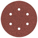 Bosch   Sanding Discs Punched 150mm 80 Grit 5 Pack
