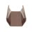 FloPlast  PVC Square Gutter Brown 114mm x 3m 6 Pack